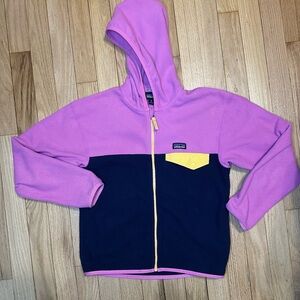 Kids Pink and Navy Fleece Zip Up